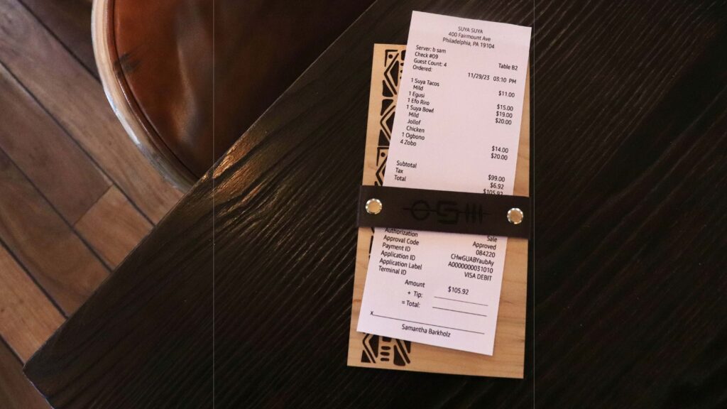 Suya Suya Receipt Holder